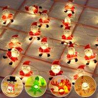 Christmas Santa Claus Snowman Light LED String Garland 2023 Christmas Decor Tree Light New Year Navidad Decorative Fairy Light