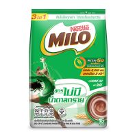 [พร้อมส่ง!!!] ไมโล 3อิน1 ช็อกโกแลตมอลต์ สูตรไม่มีน้ำตาลทราย 25 กรัม x 15 ซองMILO Chocolate Malt No Sucrose 25g x 15 Sticks