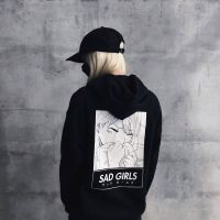 Man Kawaii Sad Girls Sad Boys Men Hoodie Cool Sweatshirt Pullover Long Sleeve Manga Printed Hooded Tops Streetwear Size Xxs-4Xl