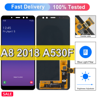 5.6 "ต้นฉบับสำหรับ Samsung Galaxy A8 2018 A530 A530F A530N จอแอลซีดีพร้อมกรอบแสดงหน้าจอสัมผัสแสดงอะไหล่จอแสดงผล