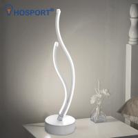 Modern LED Table Lamp Energy-Saving Spiral Acrylic Bedside Decorative Lamp Night Light Reading Desk Light EUUK Plug