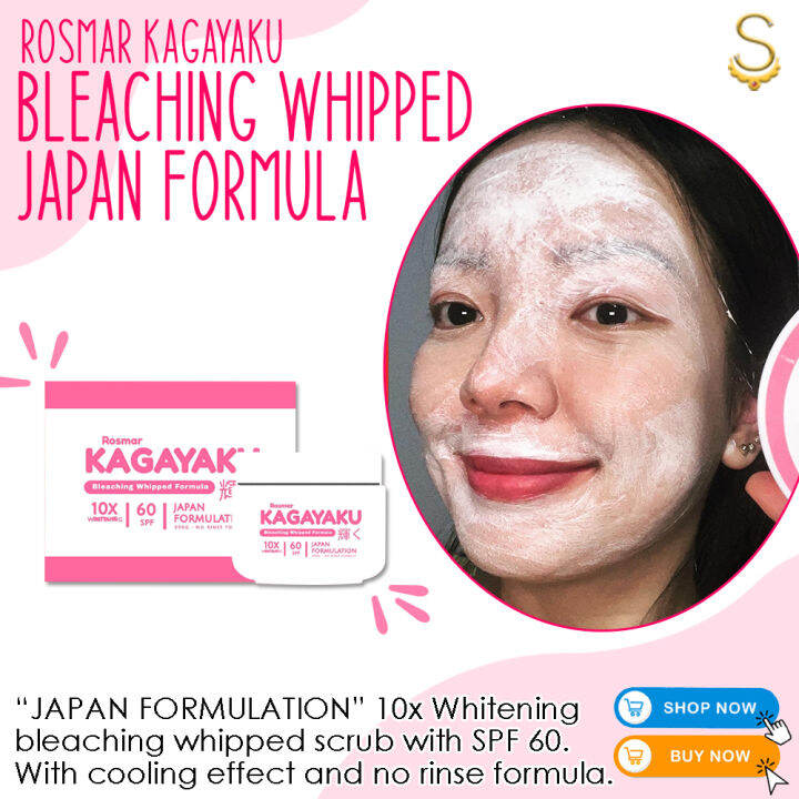 Rosmar Kagayaku Bleaching Whipped Formula 300ml, 10x Whitening, with SPF 60, Japan Formulation