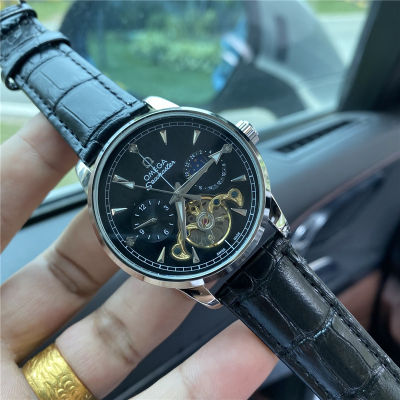 [เครื่องกล] OMG2022นาฬิกาผู้ชายวินเทจหรูหราที่ไม่ซ้ำกันโหลออกหนังวิศวกรรมทหารกีฬาหน้าปัดนาฬิกาข้อมือ