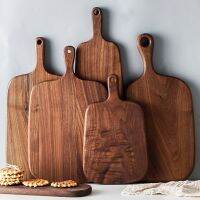 【YD】 kitchen cutting board beech black walnut pizza bread fruit can hang non-slip tool accessories