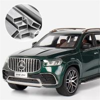 1/24 Maybach รุ่น GLS GLS63รถโลหะผสมโมเดล Diecasts โลหะเก็บโมเดลรถของเล่นเสียงของขวัญสำหรับเด็กจำลองสูง