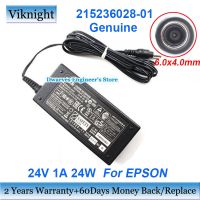 ◆ 2023. . 215236028-01 24V 1A 24W Charger Laptop อะแดปเตอร์ AC สำหรับ EPSON แหล่งจ่ายไฟ A462E 6.0x4.0mm