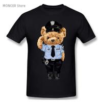 Cartoon Police Teddy Bear T Shirt Tee Tshirt Cotton Tshirt