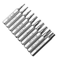 10pcs 4MM Shank Precision Torx T3-T20 Screwdriver Bit Set For Phone Watch Glasses Repair Hand Tool Mini T3 T4 T5 T6 T7 T8 Bits