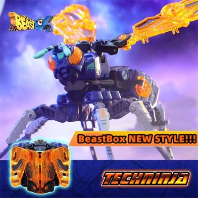 BeastBox เสียรูปหุ่นยนต์การเปลี่ยนแปลง Techninja แตนผึ้งสัตว์ของเล่น Cube รุ่นตัวต่อรูปการกระทำ Jugetes สำหรับของขวัญ