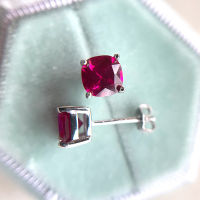 Kuololit Diaspore Gemstone Stud Earrings for Women 925 Sterling Silver Tanzanite Emerald Morganite Aquamarine Ruby Sapphire New