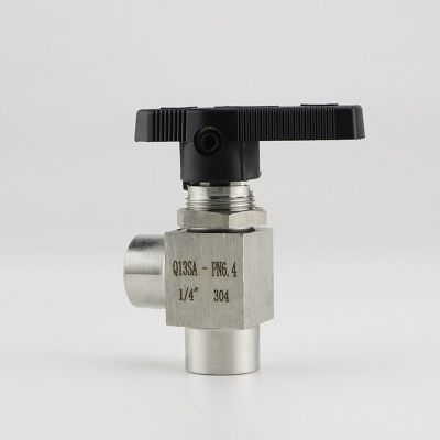 1/8" 1/4" 3/8" 1/2" BSP Female Shut Off 90 Degree Angle Ball Valve Reducing Port 304 Stainless 915 PSI Water Gas Oil