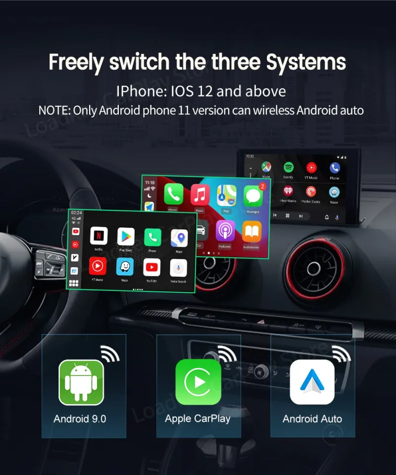 2023 CarPlay Ai Box Android System Wireless Android Auto GPS Built