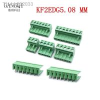 ♕✹ 2EDG5.08 2/3/4/5/6/7/8/9/10/12Pin Curved Straight Needle Terminal Plug Type 300V 15A 5.08mm Pitch Connector Pcb Screw Terminal