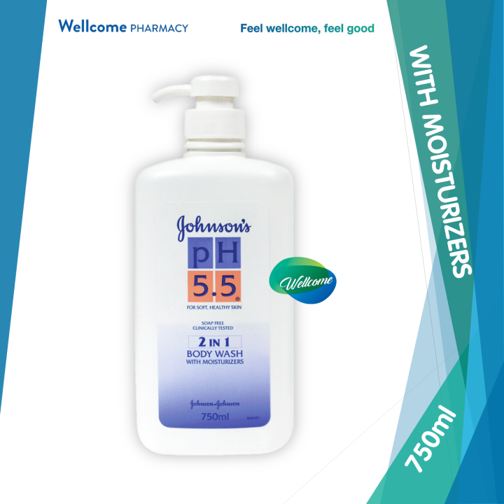 Johnson's pH5.5 Body Wash 2in1 with Moisturizers 750ml Lazada