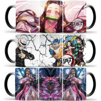 New 350ml Demon Slayer Heat Temperature Sensitive Coffee Mug Creative Color Changing Cartoon Anime Mug Tea Milk Ceramic Cup