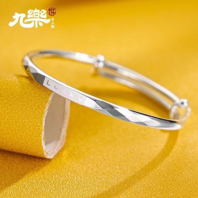 999 sterling silver female bracelet ins niche design simple fashion lucky fine valentines day gift