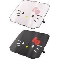 Sanrios Hellokittys Anime Cartoon Cute Kawaii Car Sunshade Front Windshield Sunshade Heat Shield Sunscreen Parking umbrella Sunshades