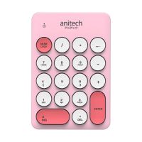 ?แป้นพิมพ์ตัวเลขไร้สายสีสันน่ารัก ? Anitech รุ่น N186 คีย์บอร์ดตัวเลข ปุ่มกด 18 ปุ่ม ?