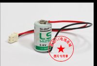 RELAY☬2023. . หัว SAFT LS14250ฟอร์ดหล่อของแท้ (1 2AA 3.6V) แบตเตอรี่ลิเธียมการควบคุมอุตสาหกรรมพีแอลซีพร้อมปลั๊ก