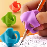 【CW】▦卐  3/6/12 Pcs Three-Finger Children Holder Silicone Student  Posture Writing Device