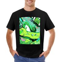 Vector The Croc T-Shirt Hippie Clothes Oversized T Shirts Heavy Weight T Shirts For Men