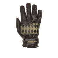 ถุงมือขี่มอเตอร์ไซค์  ยี่ห้อ HELSTONS GLOVES DIAMOND / BLK-BEIGE