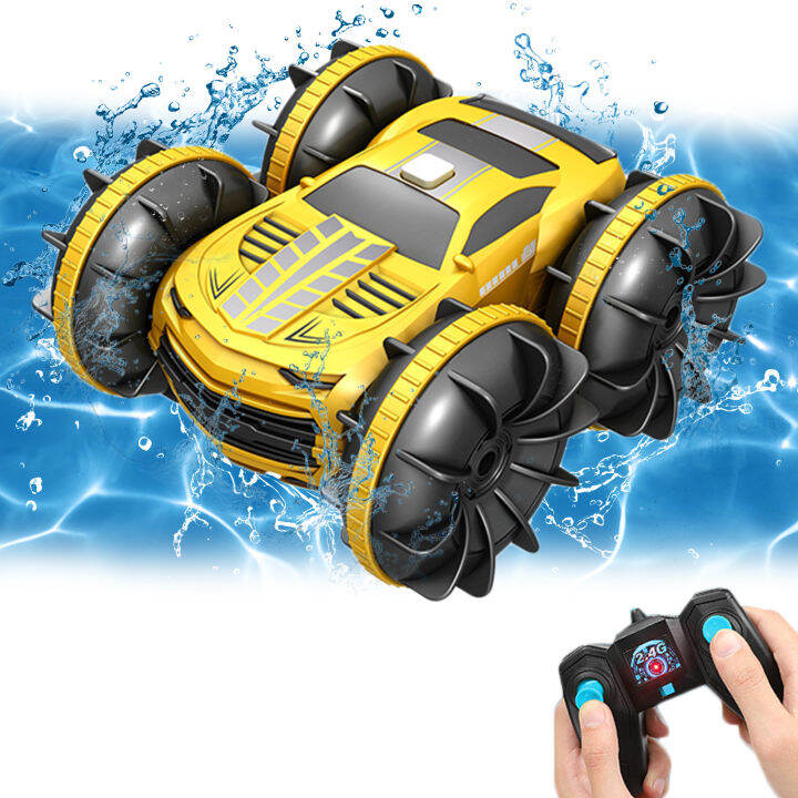 rc-stunt-รถเรือยานพาหนะสะเทินน้ำสะเทินบกสองด้าน2-4g-4wd-water-beach-pool