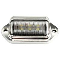 โคมไฟป้ายทะเบียนรถ12-24V รถพ่วง6LED ไฟท้ายสีเงิน