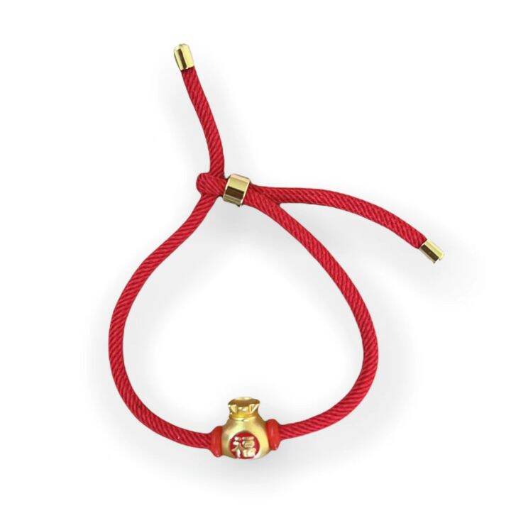 Red String with Gold Money Bag Lucky Charm Bracelet Lazada PH