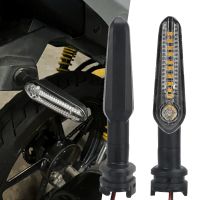 ♘โดยมีไฟกะพริบไฟชุดโฮมเธียเตอร์สัญญาณเลี้ยว LED สำหรับ YAMAHA YZF R6 R1 R3 R7 MT09 MT07 Tenere 700 XJ6 Tracer 900 FZ25 FZ6 FZ1 MT-03