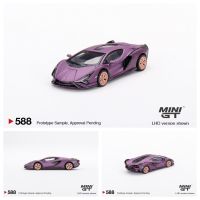 พรีเซลใน October Mini Gt 1:64 Sián FKP 37 Matte Viola SE30สุดพิเศษจากฮ่องกงสำหรับรถโมเดล Diecast 588