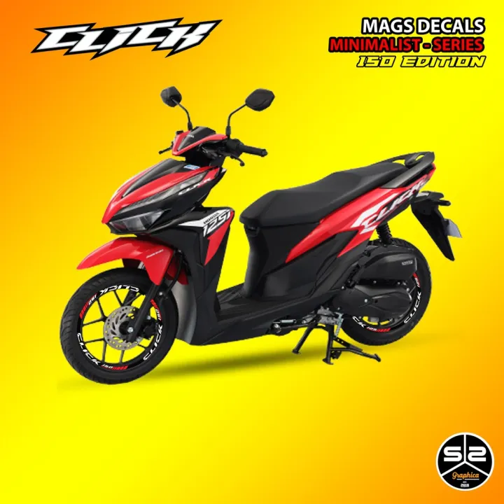 【Ready Stock】 Honda Click 150i v1 and v2 Mags Decals Stylish Series