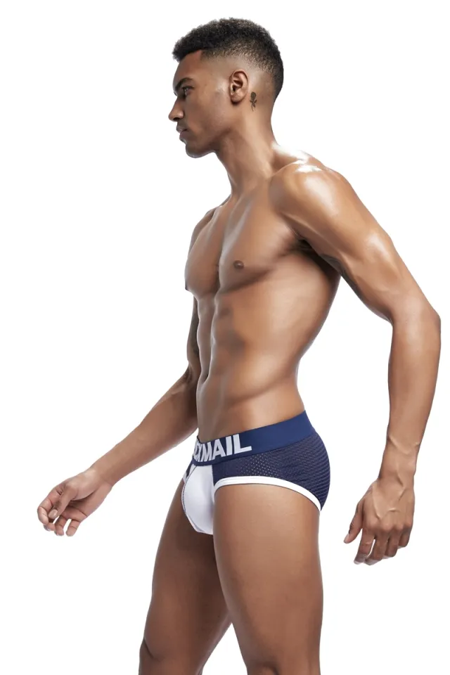 JOCKMAIL Fashion Hot Men Underwear Boxers Mesh Men Panties Male