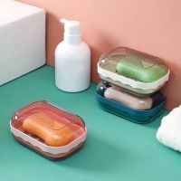 1PC Waterproof Soap Dish Portable Soap Holder Case Quick Drying Sealed Soap Container Soap Box For Travel Bathroom Accessories Adhesives Tape
