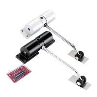 ☃ Brand new Door Closer Automatic Adjustable Closers Light Duty Zinc Alloy Spring Door Closer(Black white)