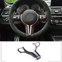 Car Steering Wheel Button Cover Trim for BMW F20 F30 F32 F36 F15 F16 F80 F85 M-Sport Interior Accessories, Matte Black