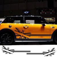 Car Sticker Flag Style Side Stripe Decals For Mini Cooper R56 R57 R58 R50 R52 R53 R59 R61 R60 F60 F55 F56 F54 Accessories 2pcs