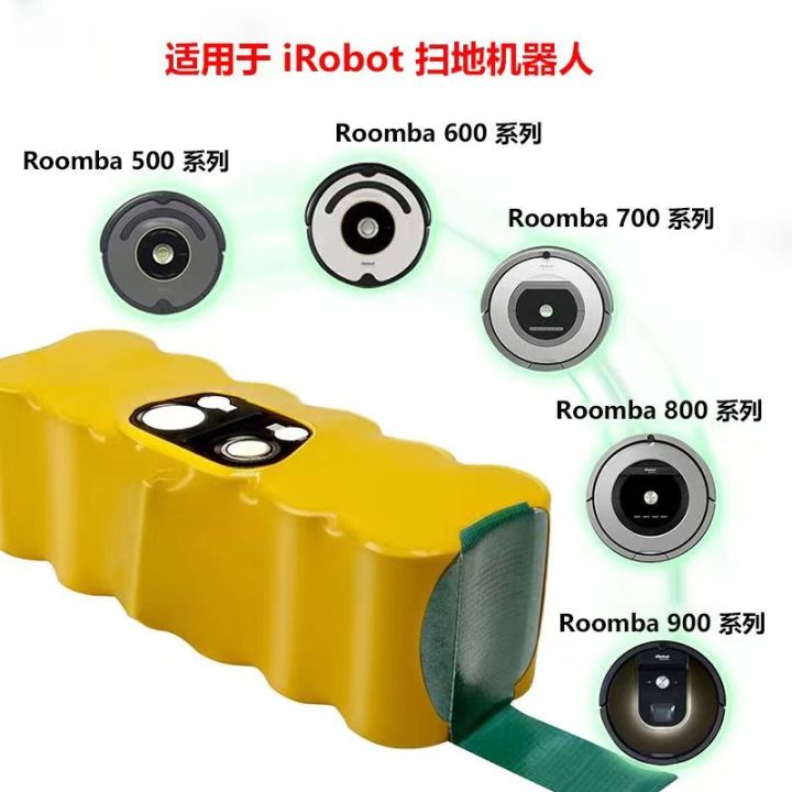 แบตเตอรี่-14-4-v-6000-mah-ni-mh-สําหรับ-irobot-roomba-vacuum-cleaner