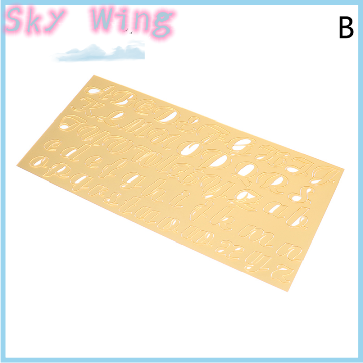 Sky Wing Acrylic Letter Alphabet Mold Press Cookie Cutter DIY Cake