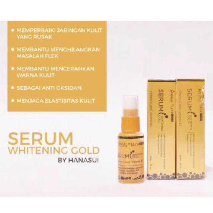 Hanasui Serum Whitening Gold 20ml | Lazada Indonesia