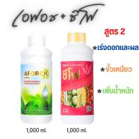 เอฟอช + ปุ๋ยน้ำ ซีโฟ ขนาด 1 ลิตร สารจับใบ + ปุ๋น้ำ ช่วยบำรุงดอกและผล เพิ่มน้ำหนัก รสชาติดี ป้องกันผลแตก ขั้วเหนียว