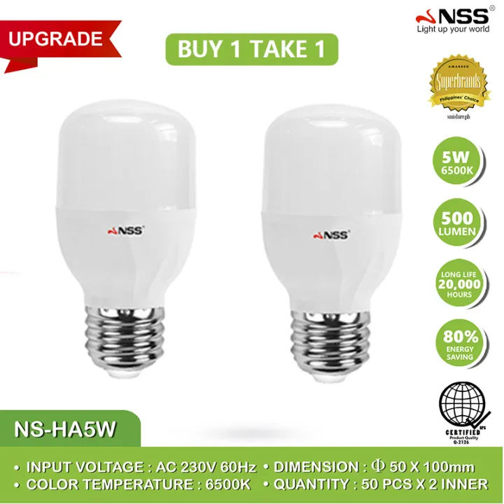 NSS Basic Series Water Resistant Light Emitting Diode LED Light Bulb
