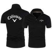 2022 Callaway Mens Golf Polo Shirt Summer classic short sleeve mens cotton casual golf brand blazer