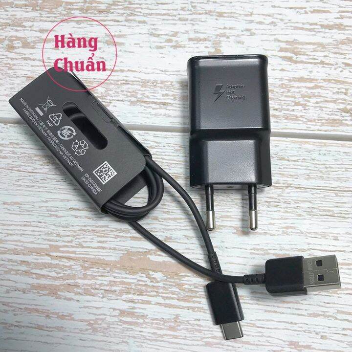 Bộ sạc nhanh dùng cho Samsung A50 (Cam Kết Sạc ZIN) (Adaptor Trắng nhám +  Cable chuẩn type C) (Fast Charging) 