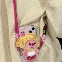 Plush hello Kitty doll can remove the following from jacket worn straps hang rope drop cartoon oblique cross hanging on the rope