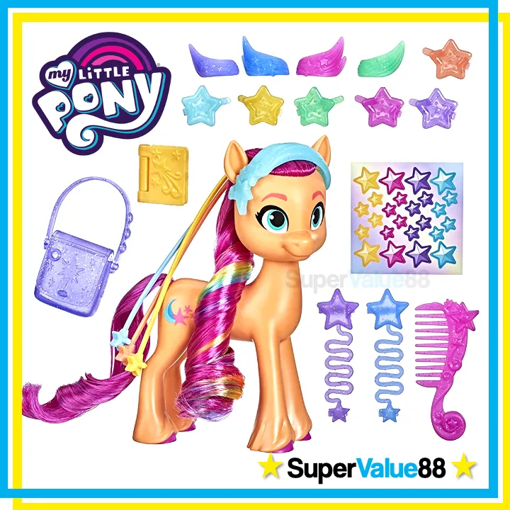 My Little Pony: A New Generation Rainbow Reveal Sunny Starscout 6-inch  Orange Pony Toy 