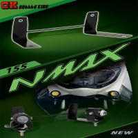 ไฟสปอร์ตไลท์ LED สำหรับรถจักรยานยนต์ยามาฮ่า NMAX155 NMAX 155ไฟหัวหมอกที่ยึดไฟฉายเสริมตัวยึดตัวจับการขับขี่