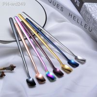 Stainless Steel Long Handle Spoons Ice Cream Cocktail Bar Drink Shaker Stirrer Coffee Spoon Kitchen Tableware