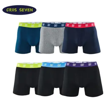 Cristiano Ronaldo CR7 3 Pack Boxer Briefs Underwear Gray Purple