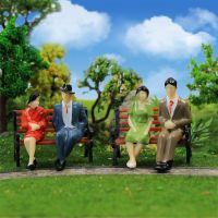 Limited Time Discounts 48Pcs Model Trains 1:30 Painted Figures G Scale Seated Figures People Model Railway Layout Accessories P3002